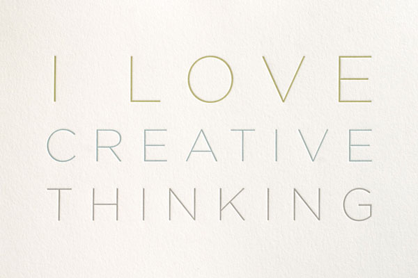 I Love Creative Thinking